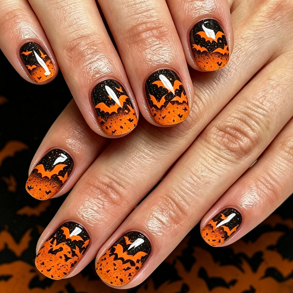 Halloween-Themed Artistic Press-On Nails Siopsrl