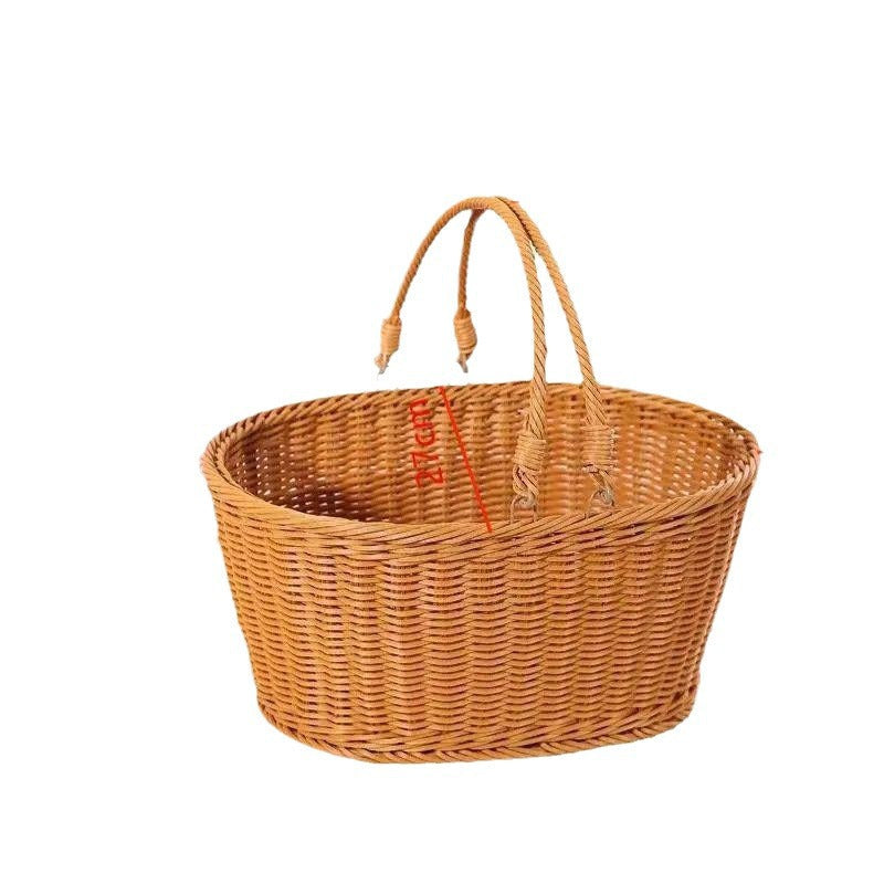 Handwoven Round Utility Basket Siopsrl