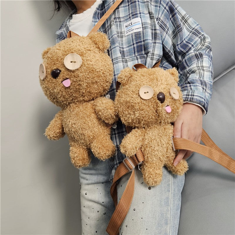 Siopsrl | Cute Cuddly Backpack with Bear Motif Siopsrl