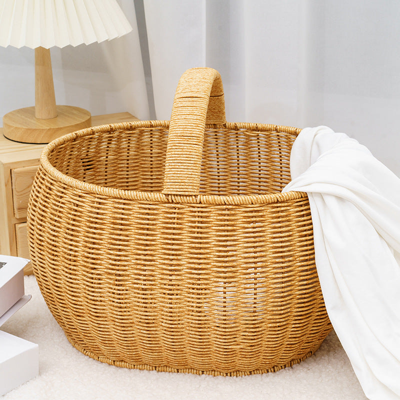 Handcrafted Woven Storage Basket Siopsrl