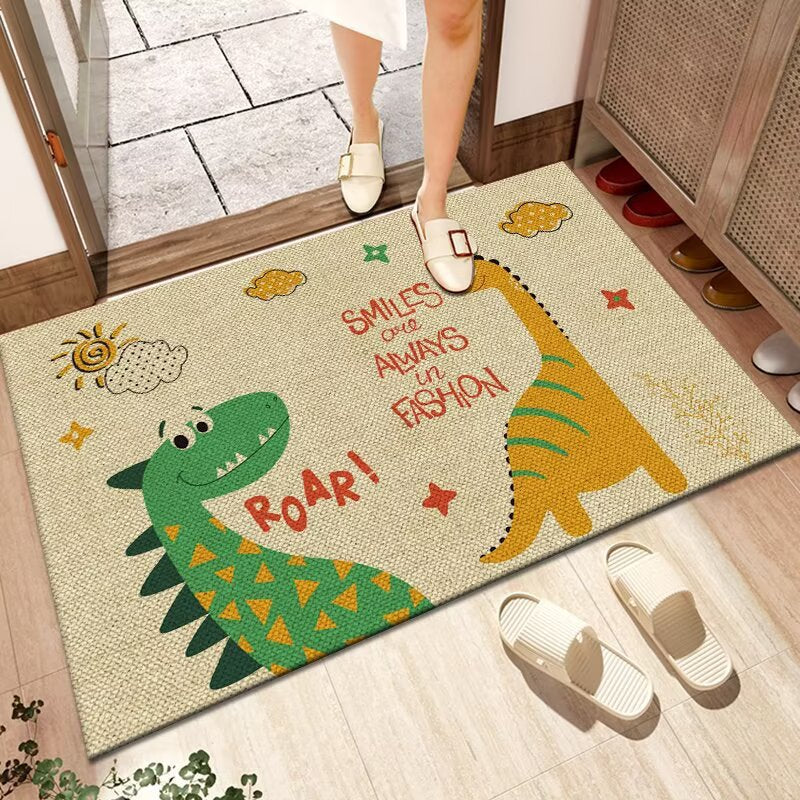 Siopsrl | Fun Dinosaur-Themed Welcome Mat