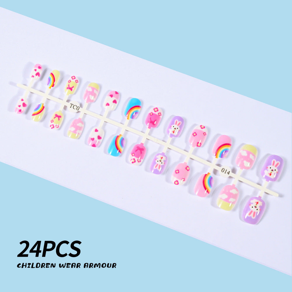 Siopsrl | Children's Fun-Themed Press-On Nail Set Siopsrl