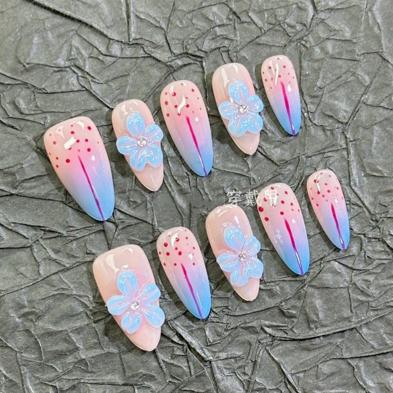 Siopsrl | Nature-Themed Artistic Press-On Nail Set Siopsrl