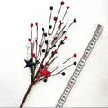 Siopsrl | Unisex artificial decorative branch with star applications and berries for vase and wreath Siopsrl