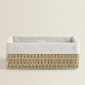 Natural storage basket with removable lining Siopsrl