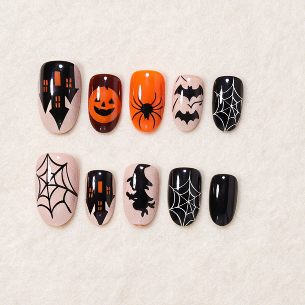Halloween Themed Press-On Nail Art Kit Siopsrl