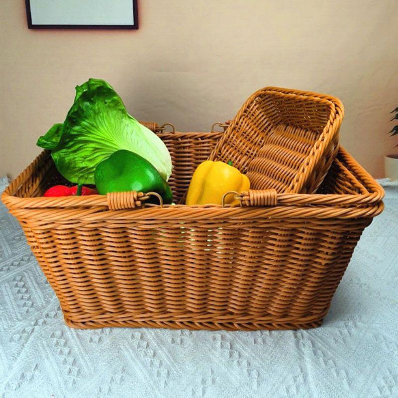 SiopsrlRattan Storage Basket