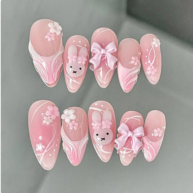 Siopsrl | Nature-Themed Artistic Press-On Nail Set Siopsrl