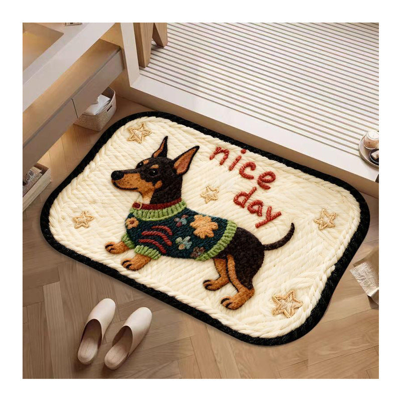 Siopsrl | Decorative Dog-Themed Bath Rug Siopsrl