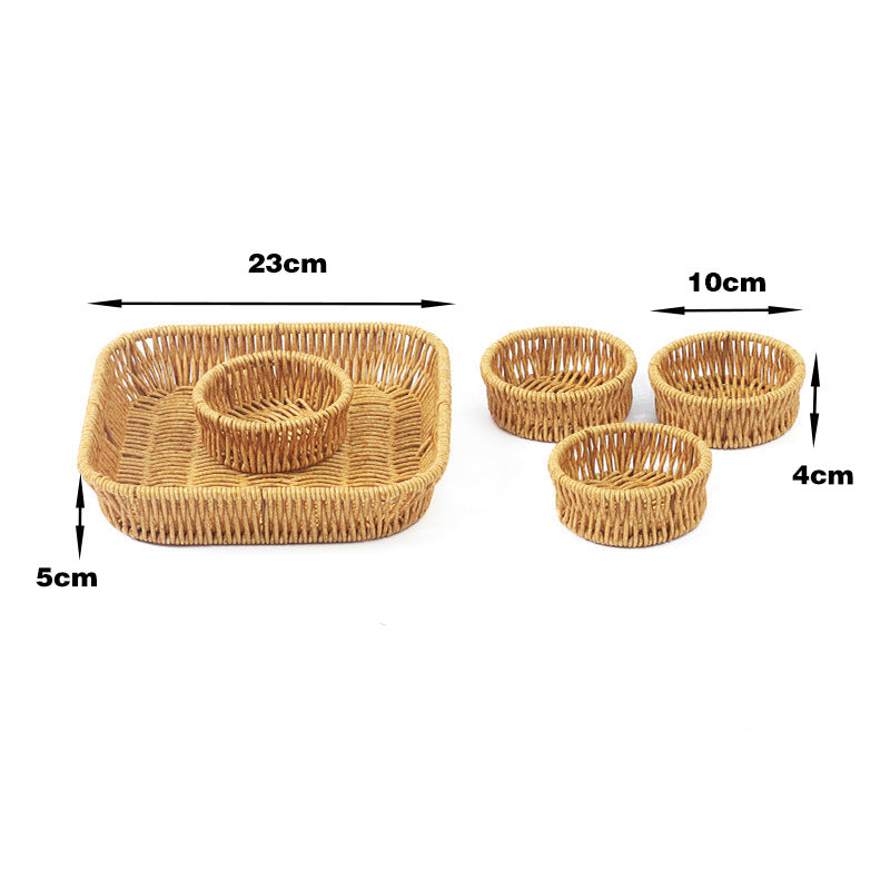 Multi-Function Woven Storage Basket Set Siopsrl