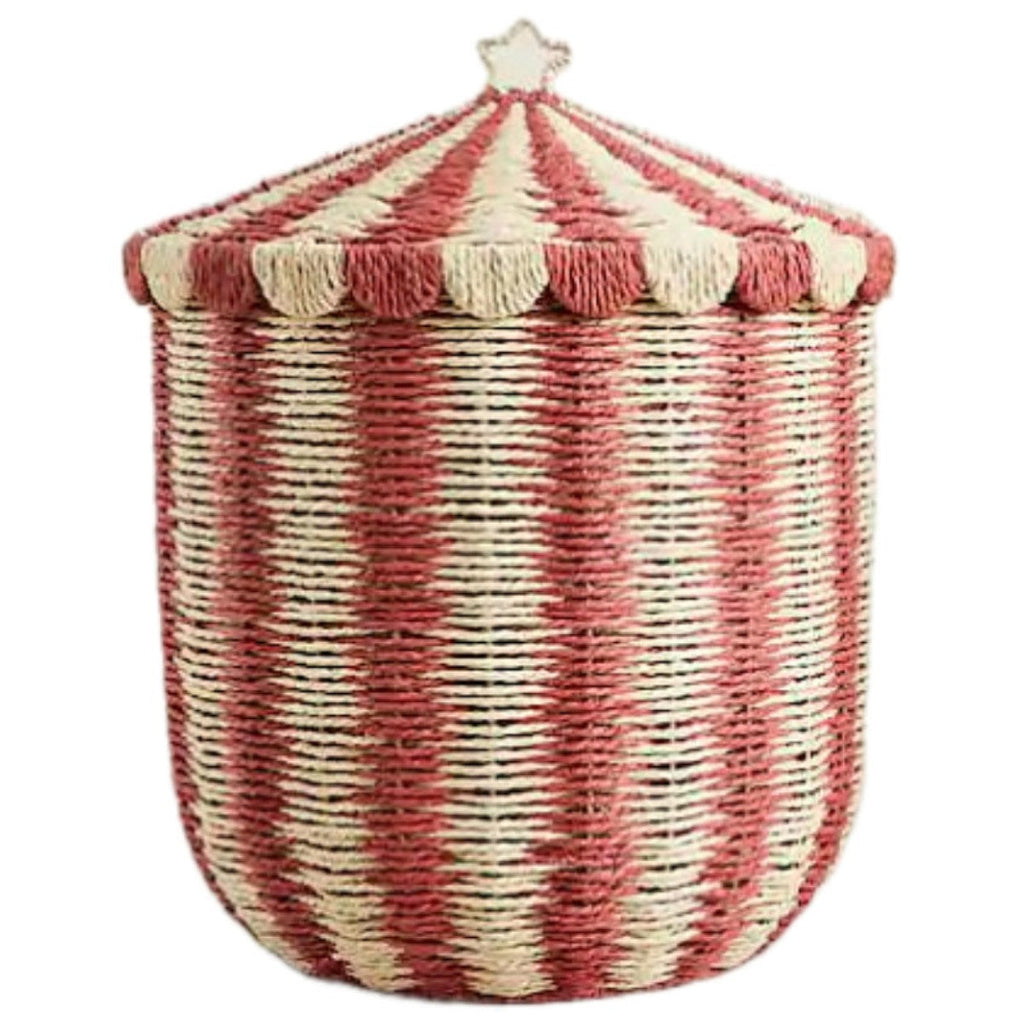 Basket with lid and decorative design Siopsrl