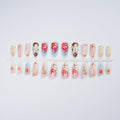 Siopsrl | Artificial Nail Set with Floral Accents Siopsrl