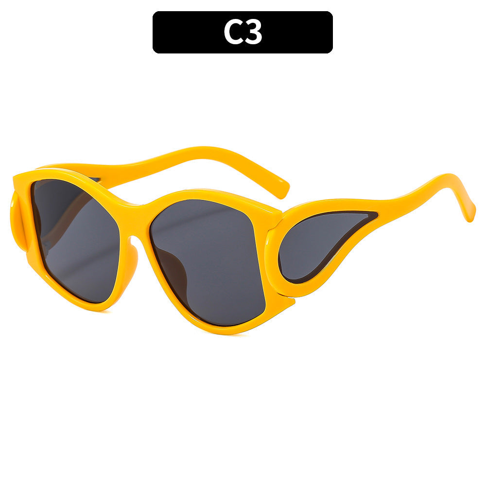 Siopsrl | Fashion-Forward Geometric Shield Sunglasses