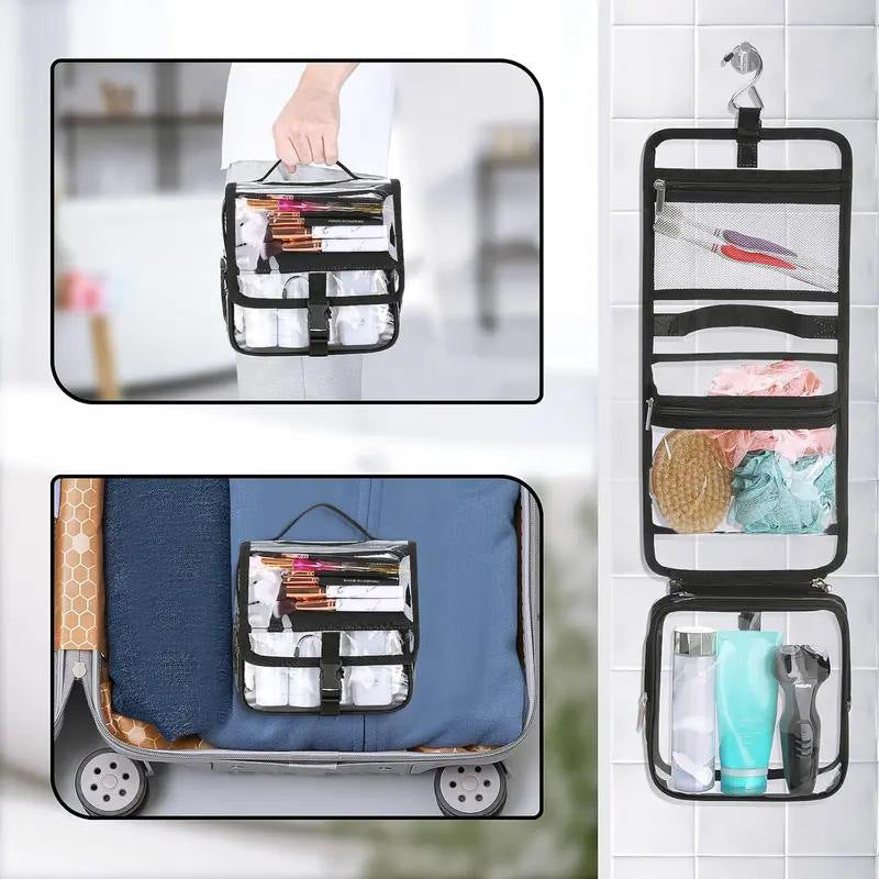 Siopsrl | Cosmetic organizer with transparent design and practical hook Siopsrl