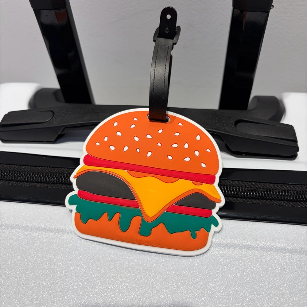 Siopsrl | Playful Burger-Shaped Luggage Tag Siopsrl