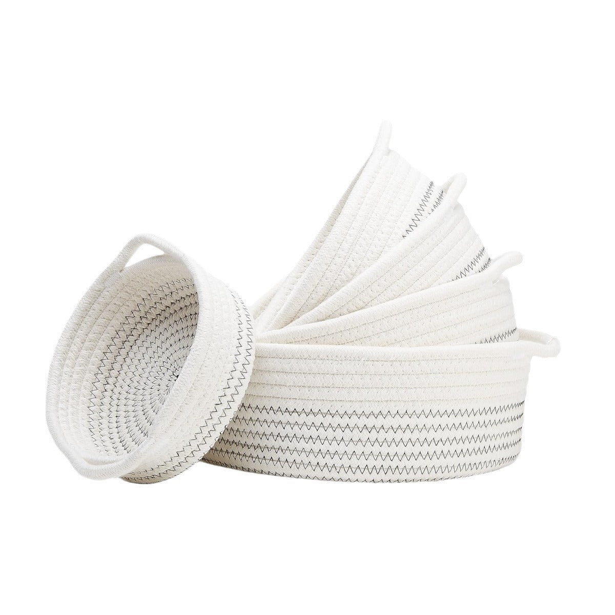 Women High-Quality Storage Basket Set made of Natural Cotton Material Siopsrl