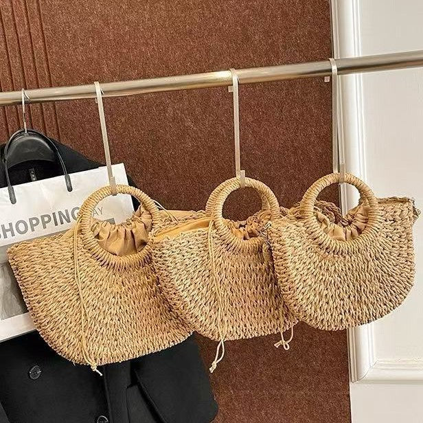 Handmade basket bag with light ruffles Siopsrl