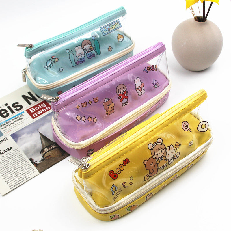 Siopsrl | Fun Cartoon-Themed Zippered Pencil Case Siopsrl