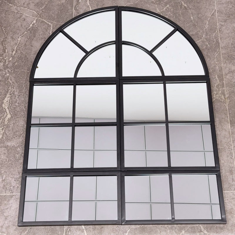 Arched Window Pane Wall Mirror Siopsrl
