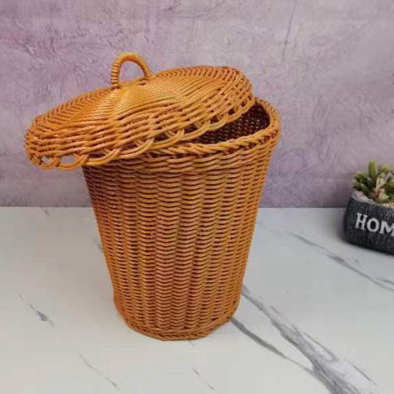 Handcrafted Wicker Storage Bin Siopsrl