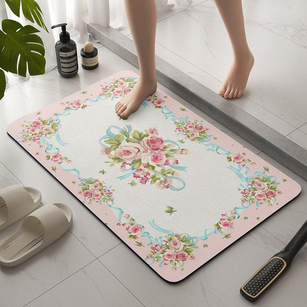 Siopsrl | Vintage Floral Bath Mat Siopsrl