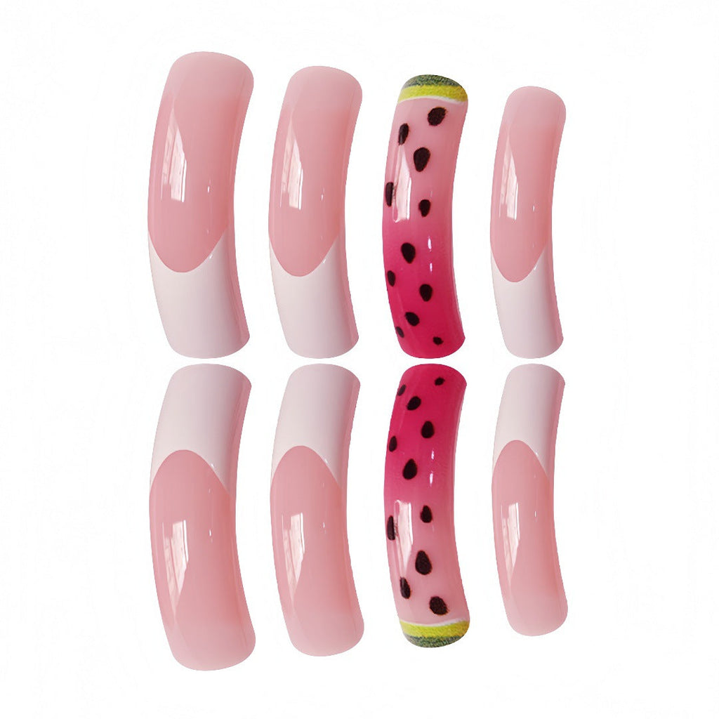 Siopsrl | Watermelon-Inspired Press-On Nail Set Siopsrl