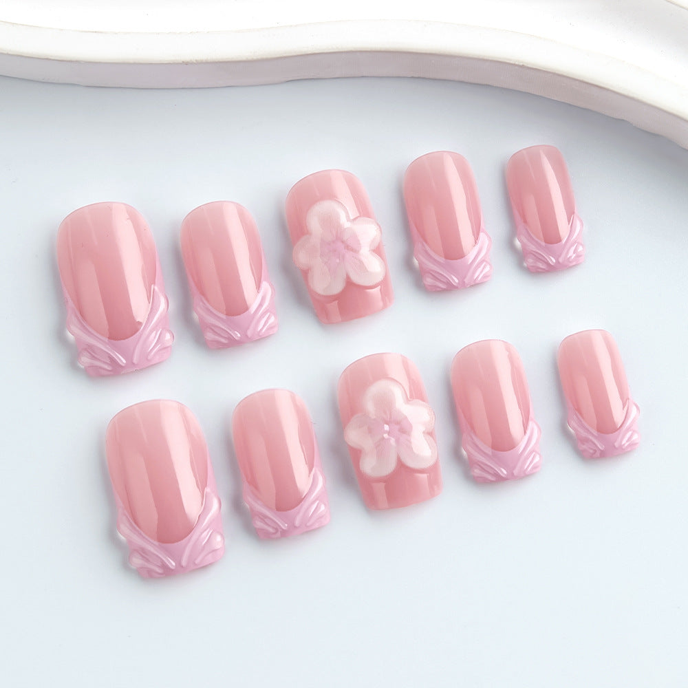 Siopsrl | Elegant Floral Luxury Press-On Nails Siopsrl