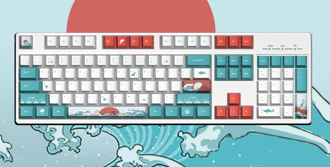 Siopsrl | Ocean-Themed Mechanical Keyboard Siopsrl