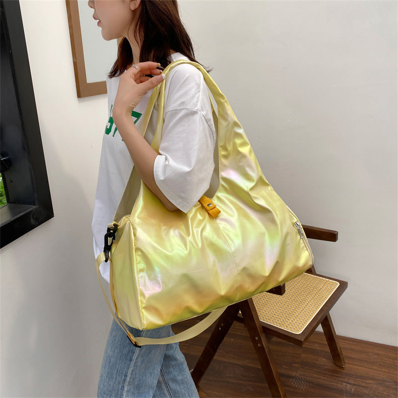 Iridescent Multi-Pocket Travel Tote Bag Siopsrl