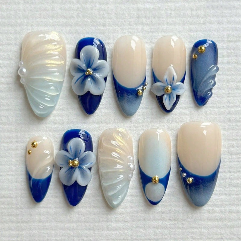 Siopsrl | Nature-Themed Artistic Press-On Nail Set Siopsrl