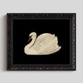 Divided Artistic Swan Wall Decor