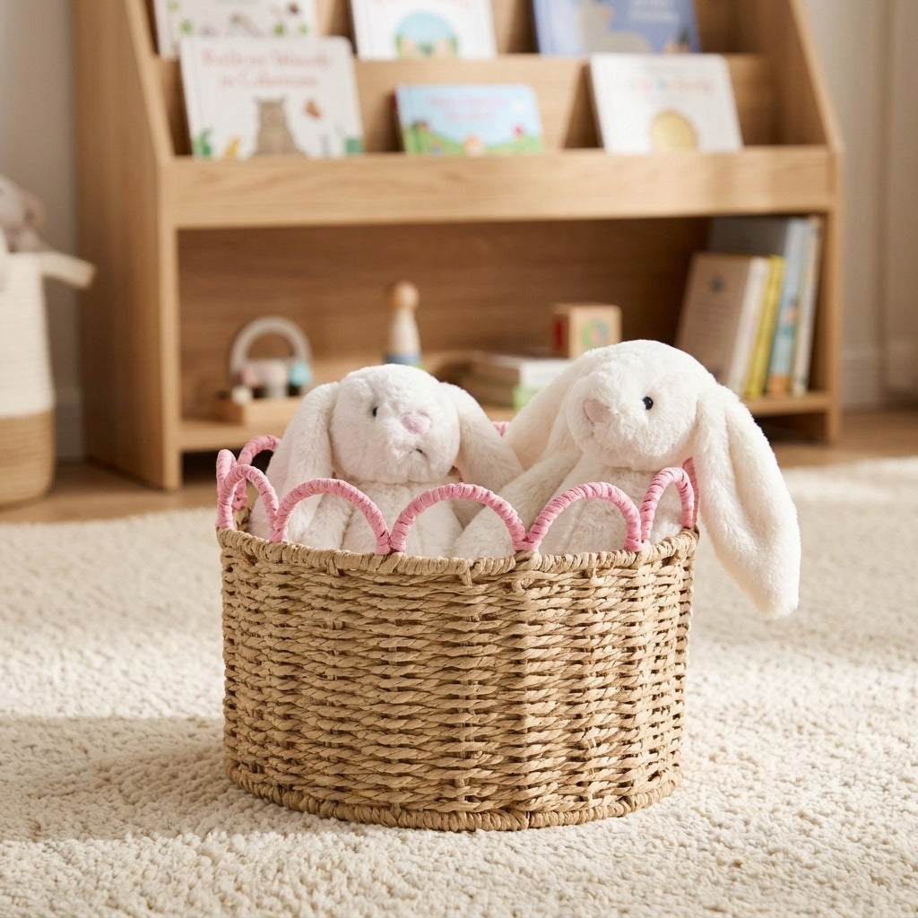Decorative storage basket with wave pattern Siopsrl