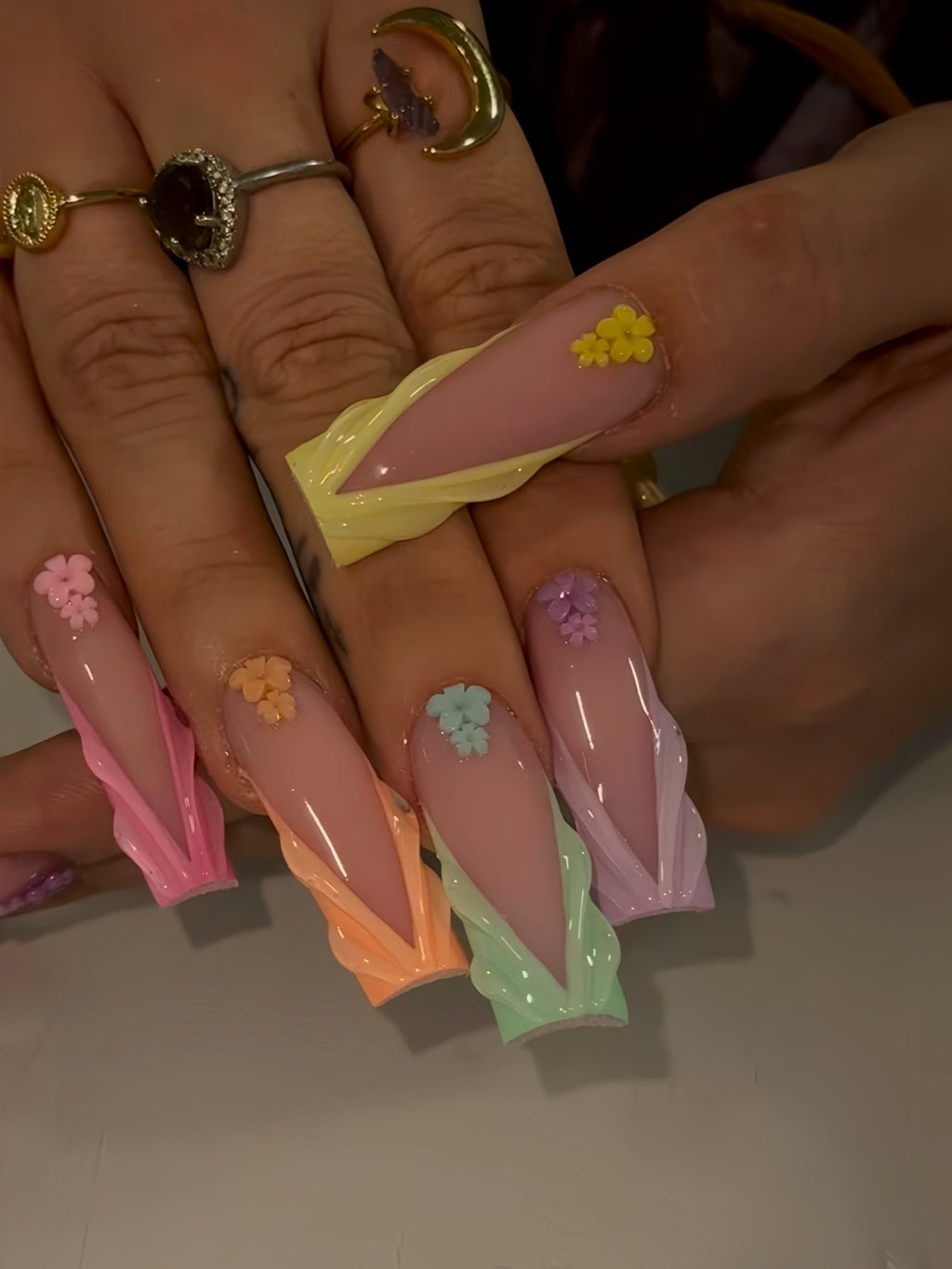 Siopsrl | Decorative Long Press-On Nail Extensions Siopsrl