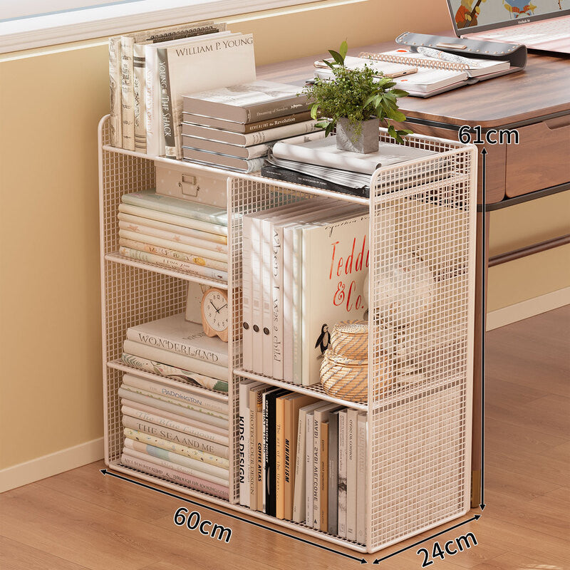 Modern Wire Mesh Bookshelf Organizer Siopsrl