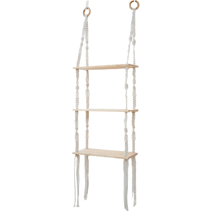 Macrame Floating Shelf Organizer Siopsrl
