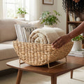 Decorative basket for storing blankets and magazines Siopsrl