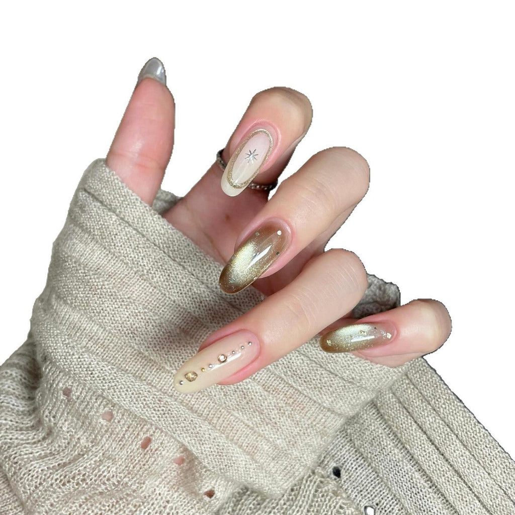 Siopsrl | Artificial nails with glitter and star design Siopsrl