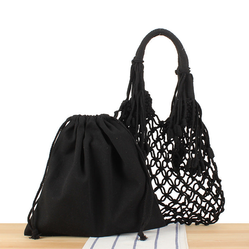 Siopsrl | Macrame Tote Bag with Inner Pocket Siopsrl