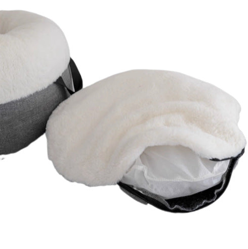 Siopsrl | Cozy Round Fleece-Lined Dog Bed