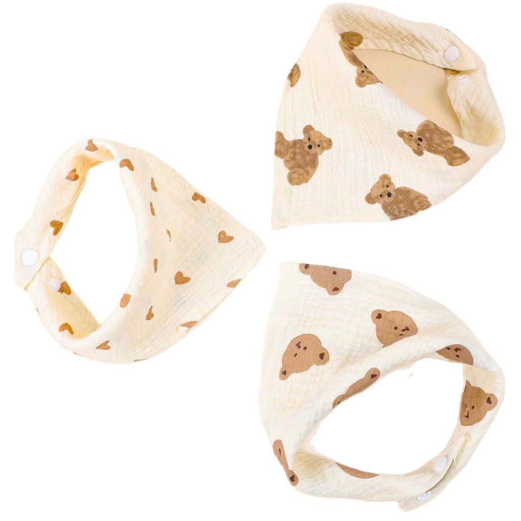 Siopsrl | Soft Cotton Baby Bandana Bib Set Siopsrl