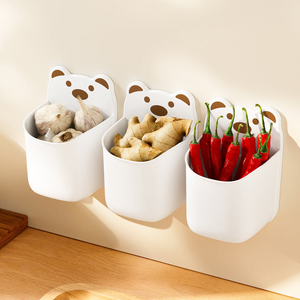Wall-Mounted Cute Bear-Themed Storage Organizer Siopsrl