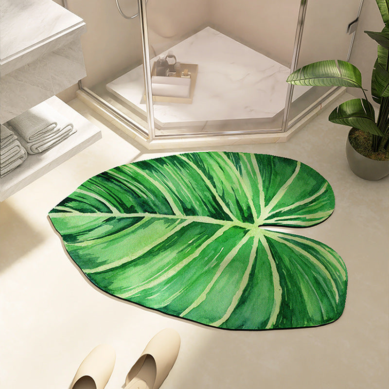 Siopsrl | Leaf-Shaped Bath Mat Siopsrl