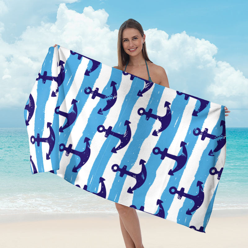 Siopsrl | Beach towel with tropical leaf design Siopsrl