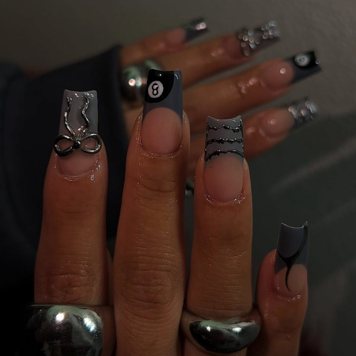 Siopsrl | Artistic Patterned Press-On Nail Art Siopsrl