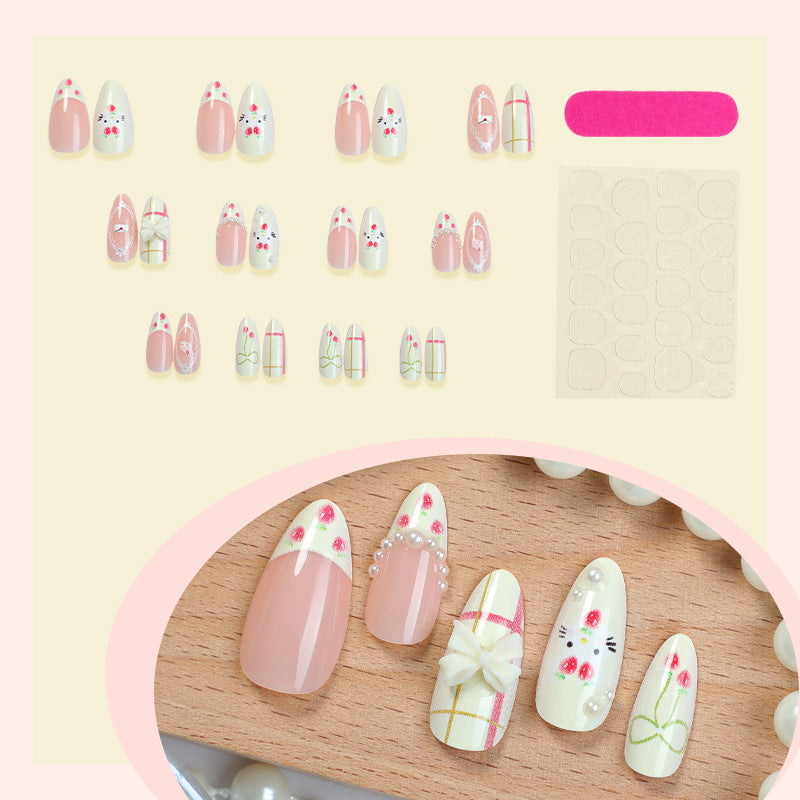 Siopsrl | Artistic Decorative Press-On Nail Set Siopsrl