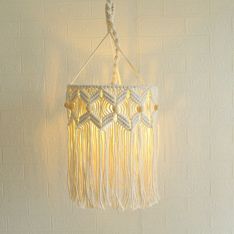 Decorative Macrame Hanging Light Fixture Siopsrl