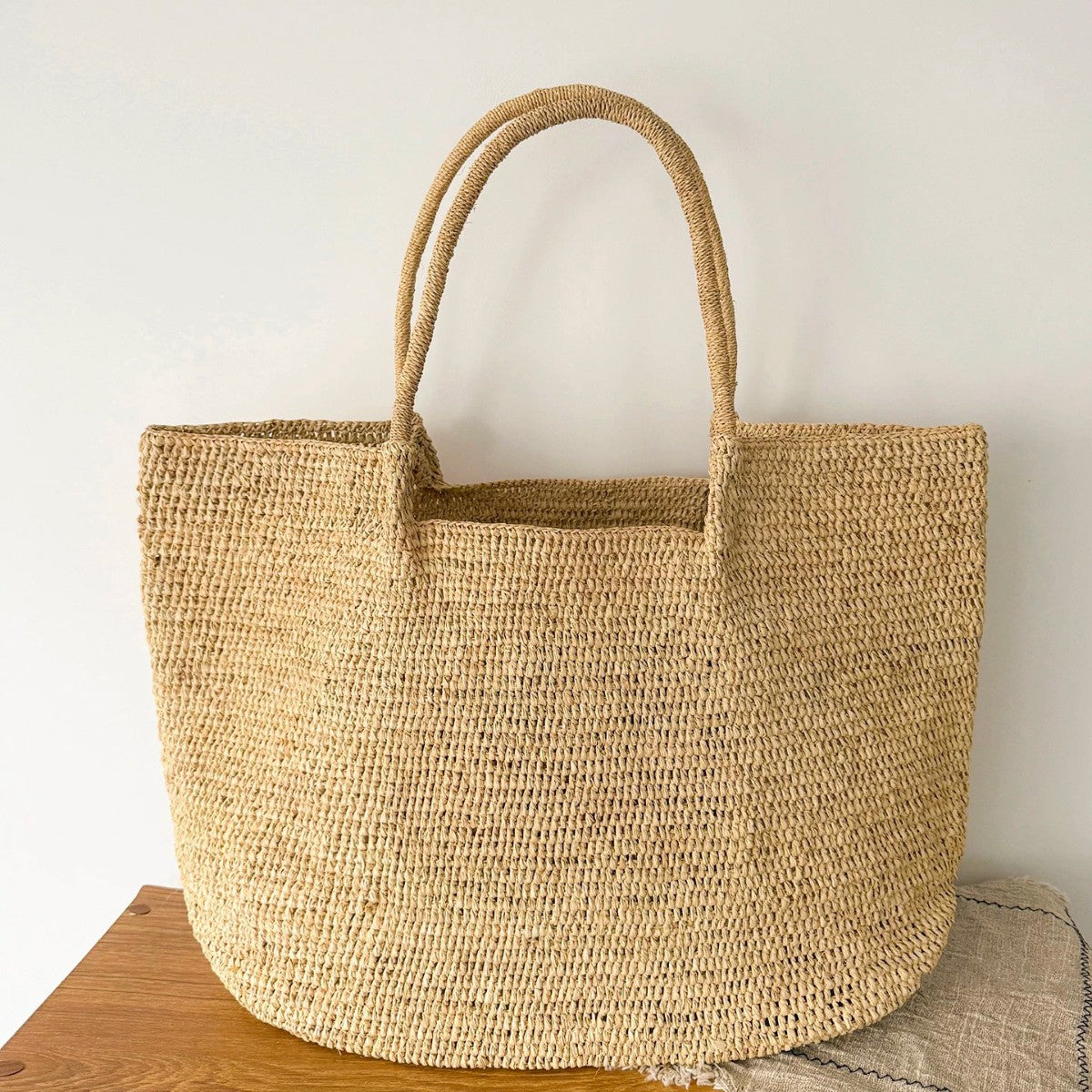 Siopsrl | Handwoven raffia tote bag Siopsrl