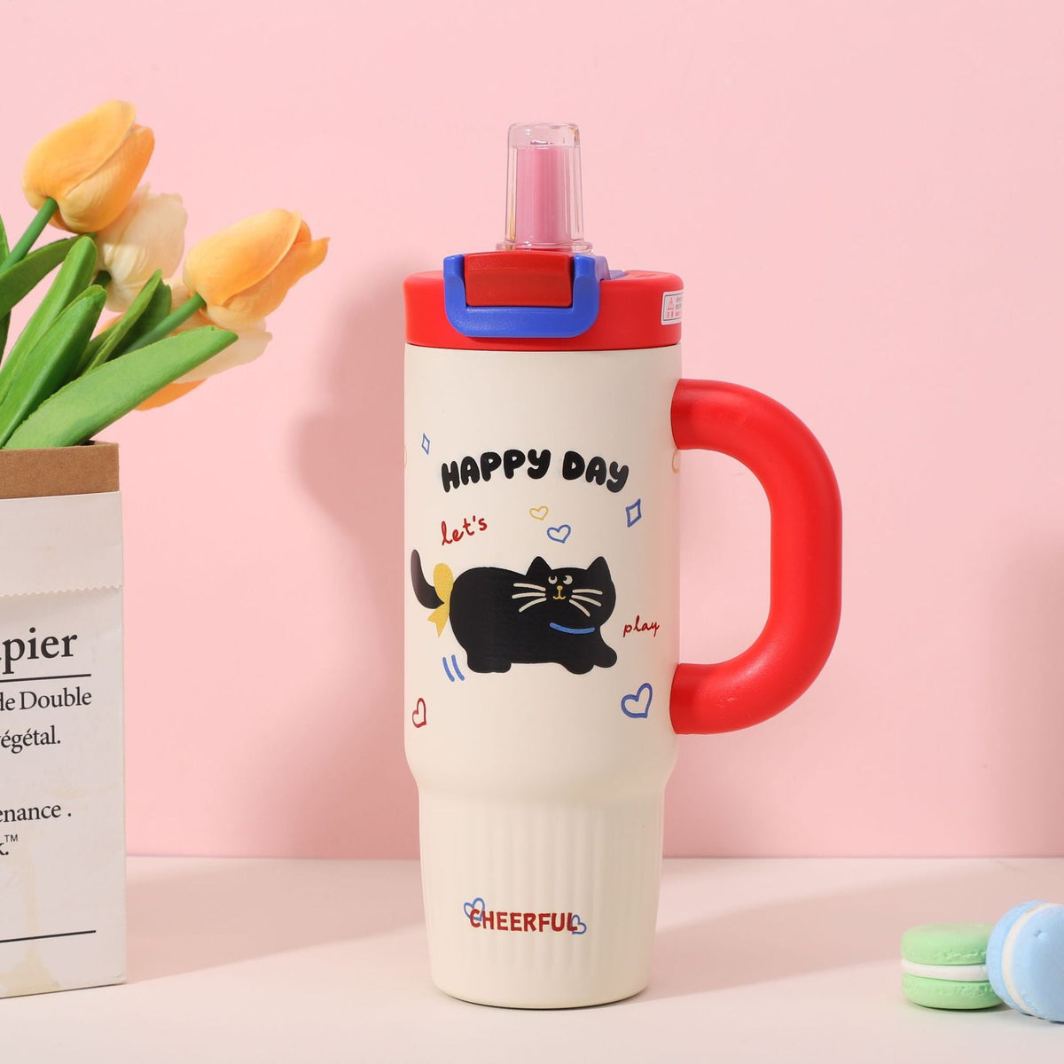 Siopsrl | Cartoon-Printed Insulated Travel Mug Siopsrl
