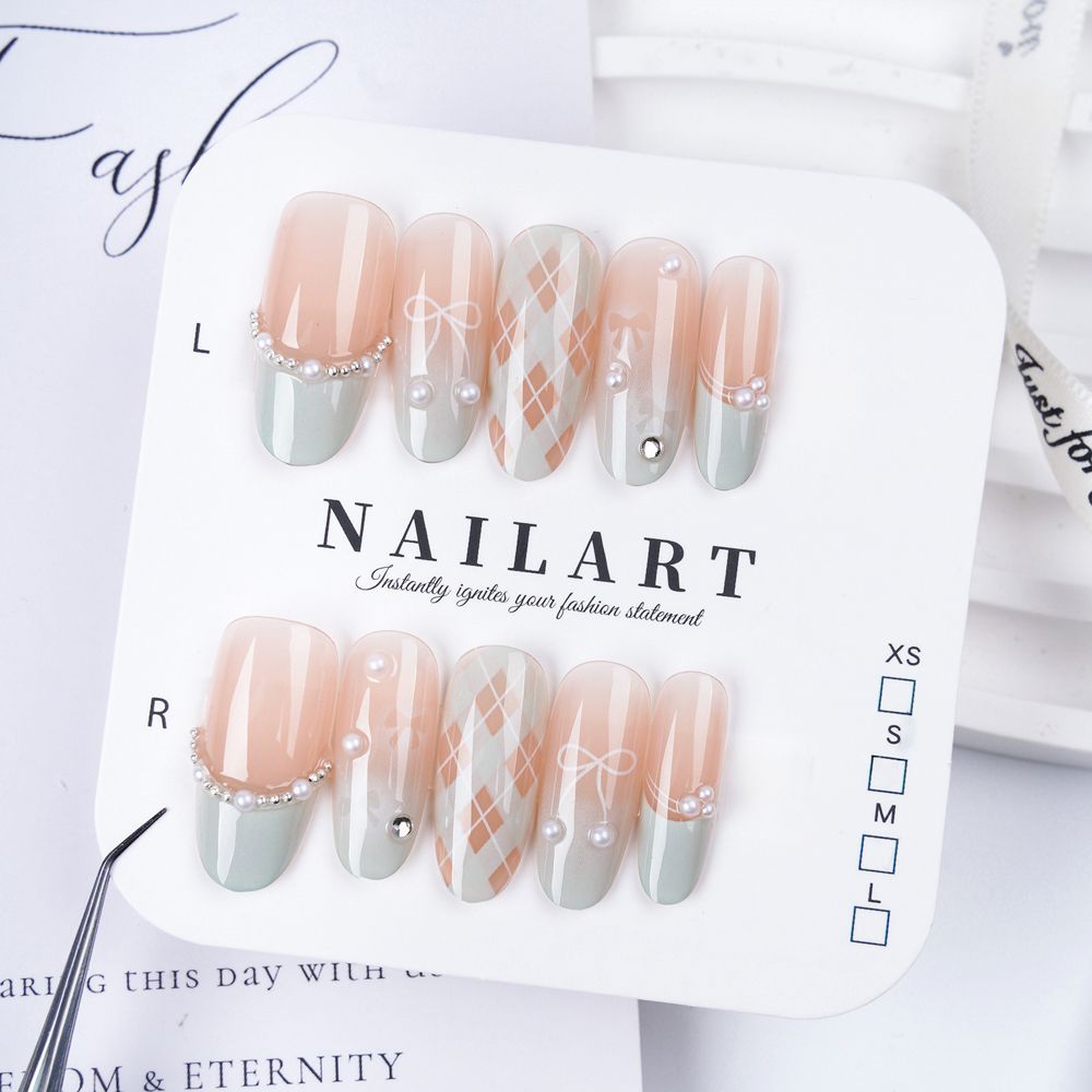 Siopsrl | Artistic Press-On Nail Set Siopsrl