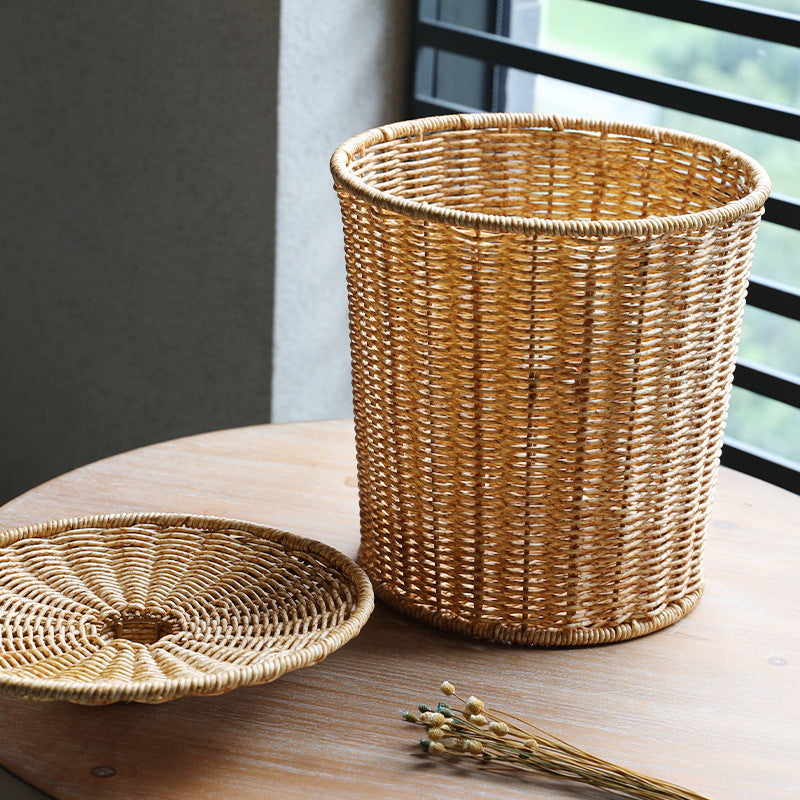 Eco-Friendly Wicker Waste Basket Siopsrl
